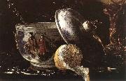 Willem Kalf Still Life with a Nautilus Cup oil on canvas